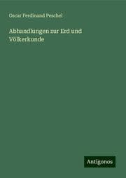 Cover von Abhandlungen zur Erd und Völkerkunde
