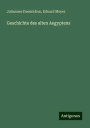 Cover von Geschichte des alten Aegyptens