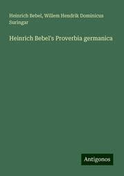 Cover von Heinrich Bebel's Proverbia germanica