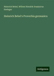 Cover von Heinrich Bebel's Proverbia germanica