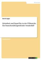 Cover von Zeitarbeit und Equal Pay in der IT-Branche. Ein branchenübergreifender Sonderfall?