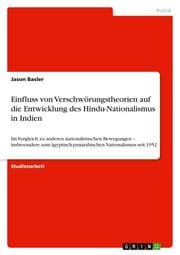 Cover von Einfluss von Verschwörungstheorien auf die Entwicklung des Hindu-Nationalismus in Indien