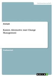 Cover von Kaizen. Alternative zum Change Management