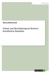 Cover von Scham und Beschämung im Kontext beruflichen Handelns