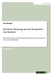 Cover von Elterliche Trennung aus der Perspektive von Kindern