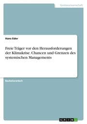 Cover von Freie Träger vor den Herausforderungen der Klimakrise. Chancen und Grenzen des systemischen Managements