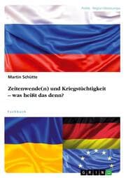 Cover von Zeitenwende(n) und Kriegstüchtigkeit - was heißt das denn?