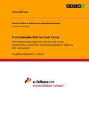 Cover von Praktikumsbericht im Fach Kunst