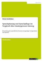 Cover von Sprachplanung und Sprachpflege im Vergleich über Ländergrenzen hinweg