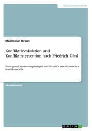 Cover von Konfliktdeeskalation und Konfliktintervention nach Friedrich Glasl