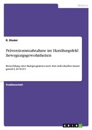Cover von Präventionsmaßnahme im Handlungsfeld Bewegungsgewohnheiten