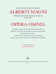 Cover von Albertus <Magnus>: [Opera omnia] Alberti Magni opera omnia / Opera Omnia / De Praedicamentis
