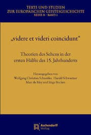 Cover von 'videre et videri coincidunt'