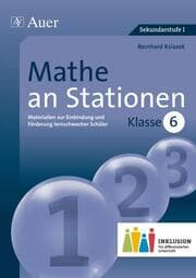 Cover von Mathe an Stationen: Klasse 6 - Inklusion für den differenzierten Unterricht