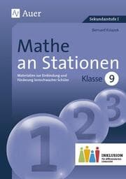 Cover von Mathe an Stationen - Klasse 9 Inklusion