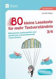 Cover von 80 kleine Lesetexte für mehr Textverständnis 3/4