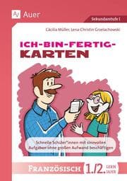 Cover von Ich-bin-fertig-Karten Französisch Lernjahr 1-2