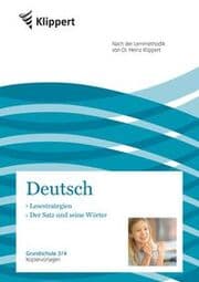 Cover von Deutsch - Lesestrategien/Der Satz und seine Wörter