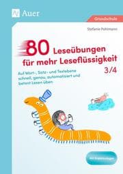 Cover von 80 Leseübungen für mehr Leseflüssigkeit 3/4