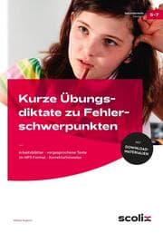 Cover von Kurze Übungsdiktate zu Fehlerschwerpunkten Klasse 5-7