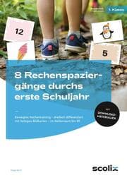 Cover von 8 Rechenspaziergänge durchs erste Schuljahr