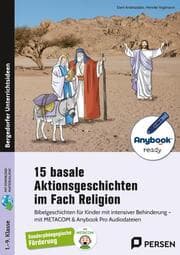 Cover von 15 basale Aktionsgeschichten im Fach Religion