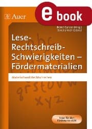 Cover von Lese-Rechtschreib-Schwierigkeiten Fördermaterial 3