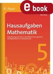 Cover von Hausaufgaben Mathematik Klasse 5