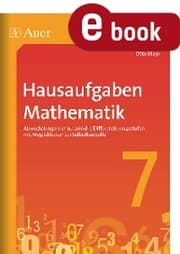 Cover von Hausaufgaben Mathematik Klasse 7