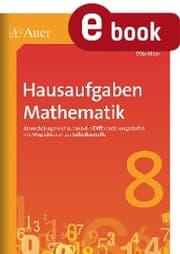 Cover von Hausaufgaben Mathematik Klasse 8