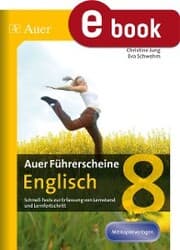 Cover von Auer Führerscheine Englisch 8