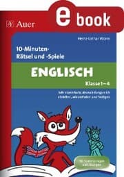 Cover von 10-Minuten-Rätsel und -Spiele Englisch Klasse 1-4