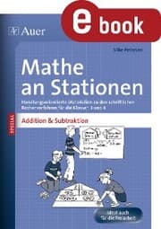 Cover von Mathe an Stationen Addition & Subtraktion 3-4