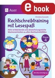 Cover von Rechtschreibtraining mit Lesespaß - Klasse 4