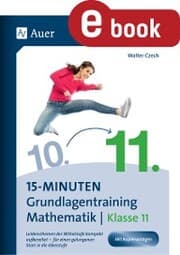 Cover von 15-Minuten-Grundlagentraining Mathematik Klasse 11