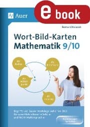 Cover von Wort-Bild-Karten Mathematik Klassen 9-10