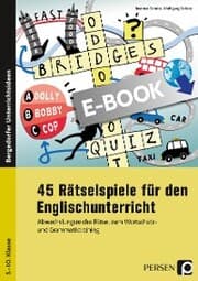 Cover von 45 Rätselspiele für den Englischunterricht