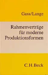 Cover von Rahmenverträge für moderne Produktionsformen
