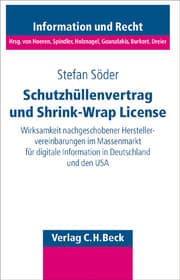 Cover von Schutzhüllenvertrag und Shrink-Wrap-License