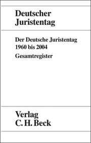 Cover von Der Deutsche Juristentag 1960 bis 2004