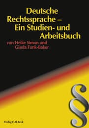 Cover von Deutsche Rechtssprache