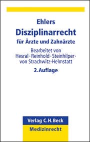 Cover von Disziplinarrecht für Ärzte und Zahnärzte