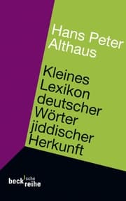 Cover von Deutsche Wörter jiddischer Herkunft
