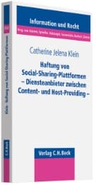 Cover von Haftung von Social-Sharing-Plattformen