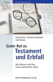 Cover von Guter Rat zu Testament und Erbfall