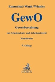 Cover von Gewerbeordnung. GewO