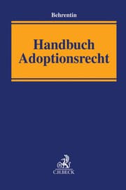 Cover von Handbuch Adoptionsrecht