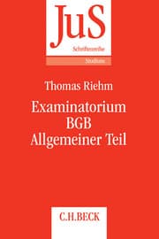 Cover von Examinatorium BGB - Allgemeiner Teil