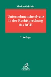 Cover von Unternehmensinsolvenz in der Rechtsprechung des BGH