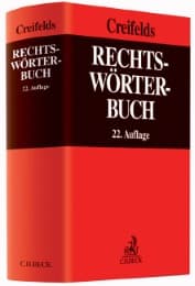 Cover von Rechtswörterbuch